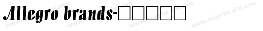 Allegro brands字体转换